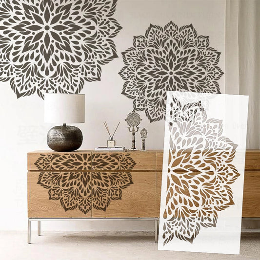 40cm - Stencil Wall for Painting Decor Plaster Decorative Template Furniture