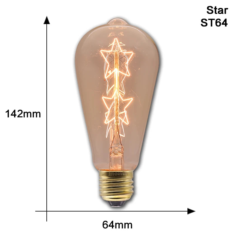 Vintage Edison Bulb - 30,000 Hour Lifespan - E27 Globe LED Bulb