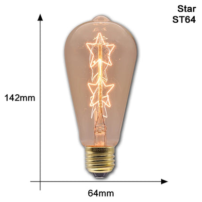Vintage Edison Bulb - 30,000 Hour Lifespan - E27 Globe LED Bulb