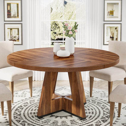 Marlow 47" Round Wood Dining Table for 4–6