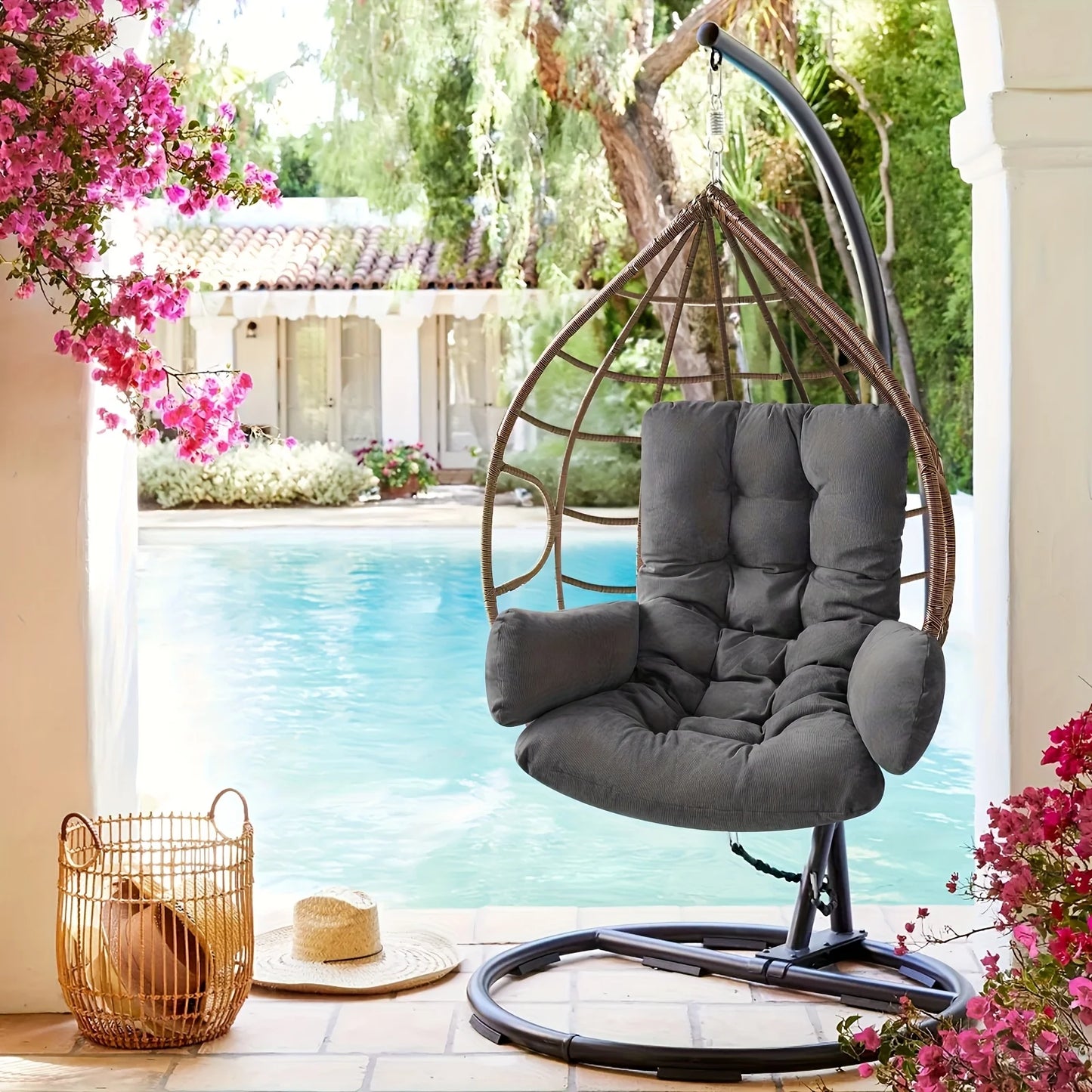 Hanging Basket Chair Back Cushion