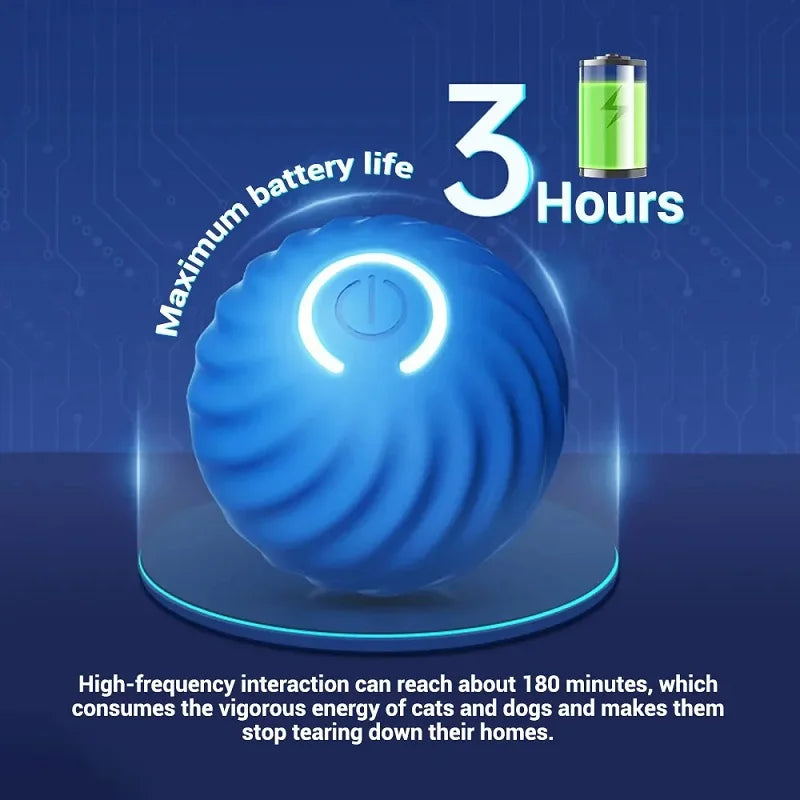 Smart Automatic Dog Toy Ball with 3-Hour Battery Life