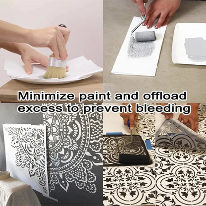 Reusable Stencil for Unique Wall Decor for Painting