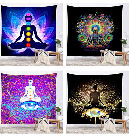 Seven Chakra Mandala Tapestry