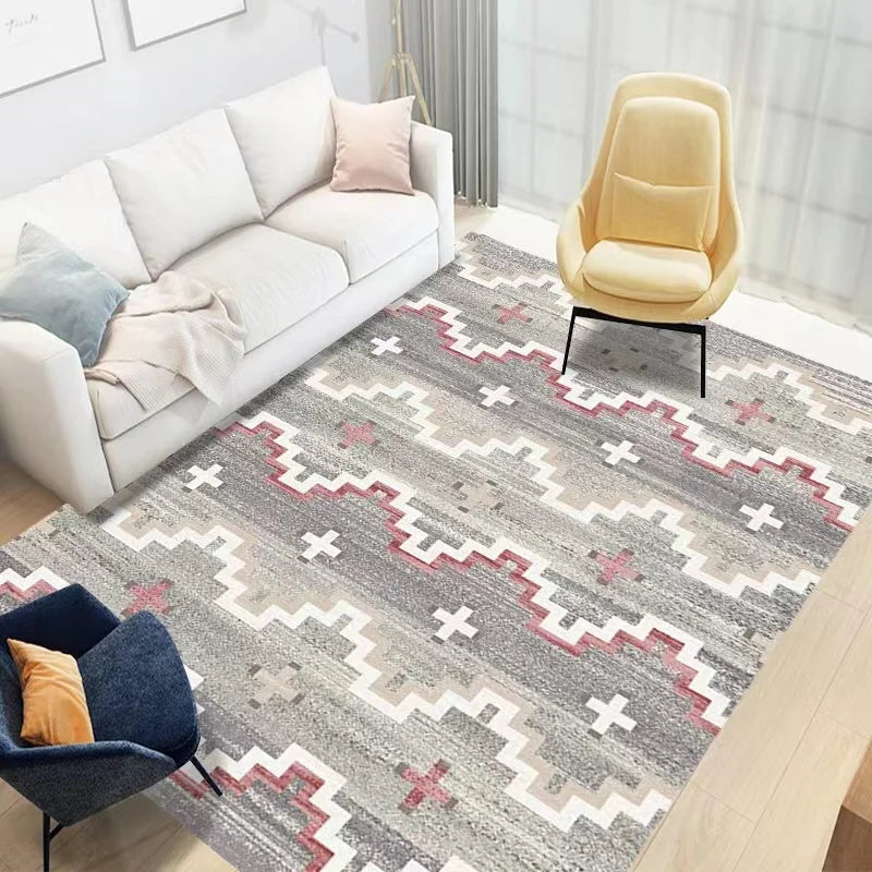 Moroccan Style Beige Area Rug – Soft, Washable, Easy Living