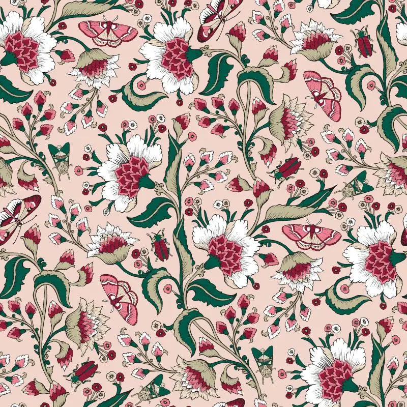 Multicolor Floral Peel & Stick Wallpaper – Vibrant Botanical for Home & Office