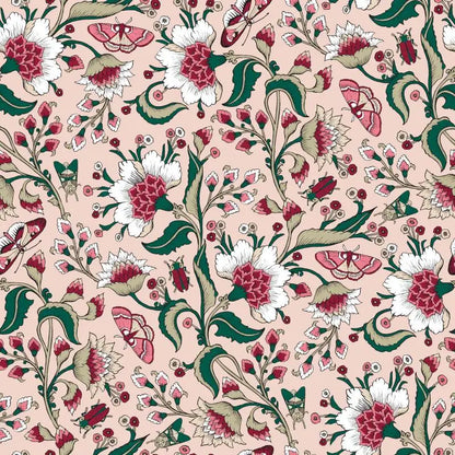 Multicolor Floral Peel & Stick Wallpaper – Vibrant Botanical for Home & Office