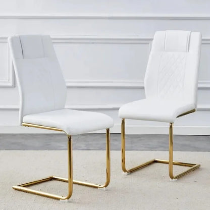 White Ergonomic Office Chair with Adjustable Height