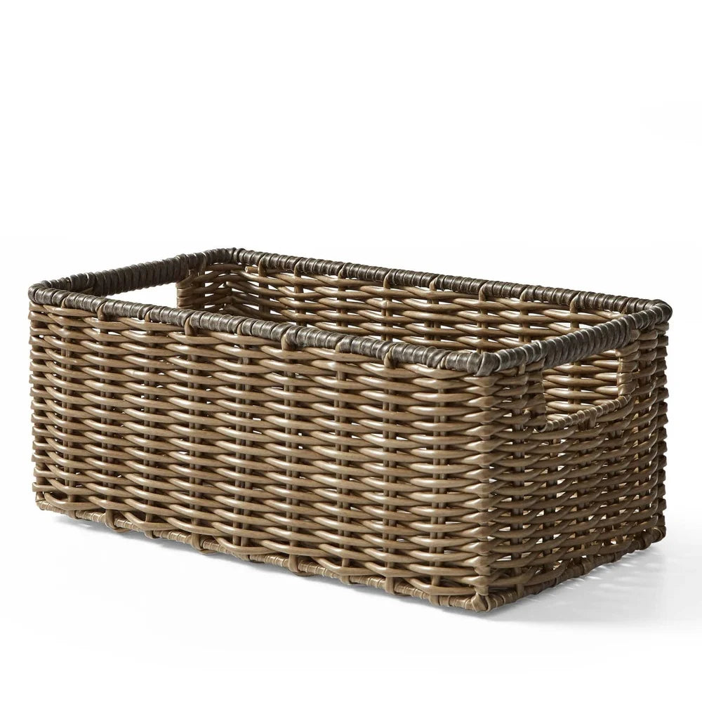 2-Piece Woven Storage Basket Set for Home Organization