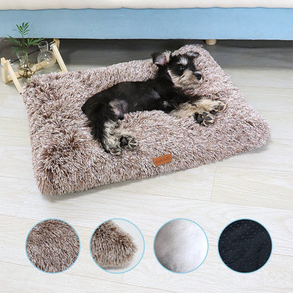Ultra-Soft & Washable Dog Crate Bed with Anti-Slip Bottom