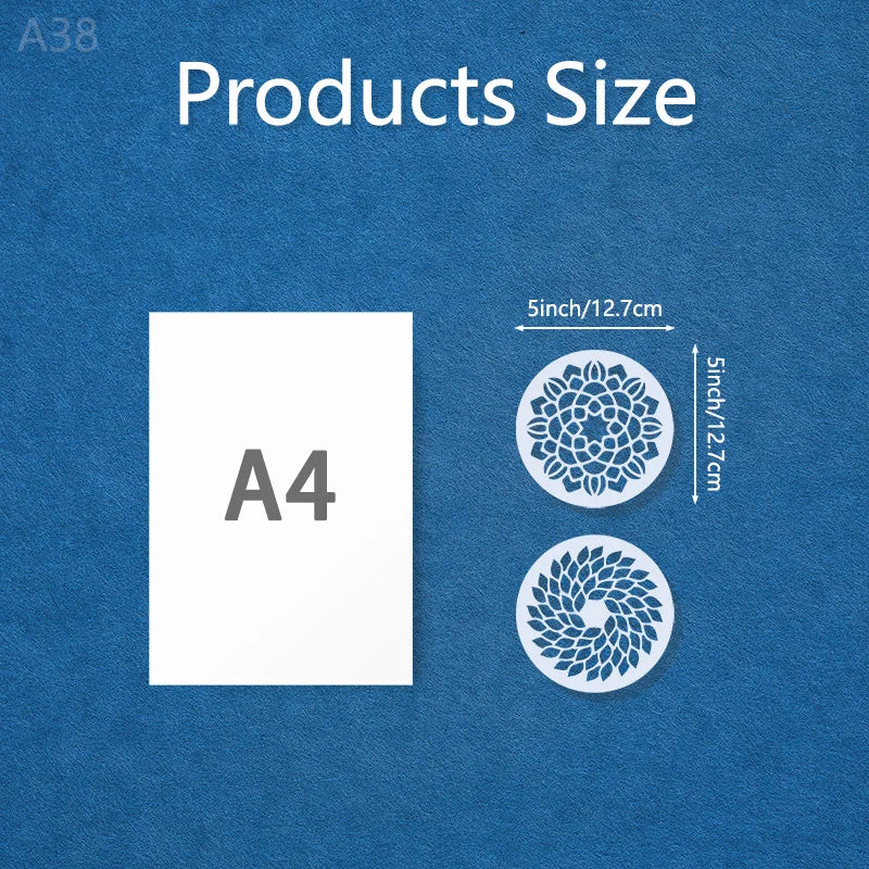 Mandala Layering Stencils – 24 Designs for Wall Art, Crafts & Furniture