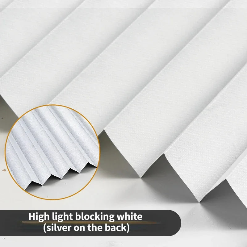 No Drill Pleated Blinds – Self Adhesive Window Shades