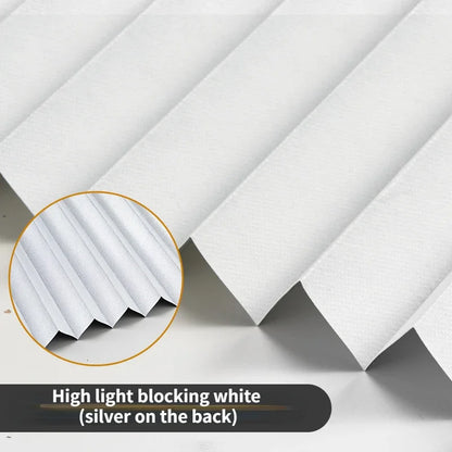 No Drill Pleated Blinds – Self Adhesive Window Shades