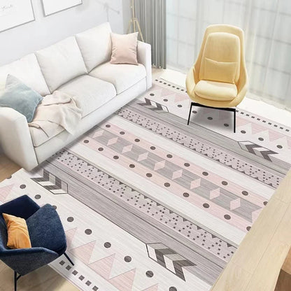 Moroccan Style Beige Area Rug – Soft, Washable, Easy Living