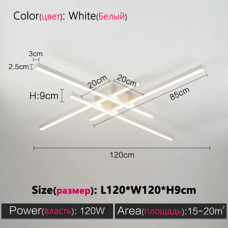 Modern Black LED Surface Mounted Ceiling Light