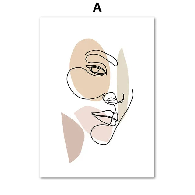 Modern Unframed Three-Panel Canvas Print