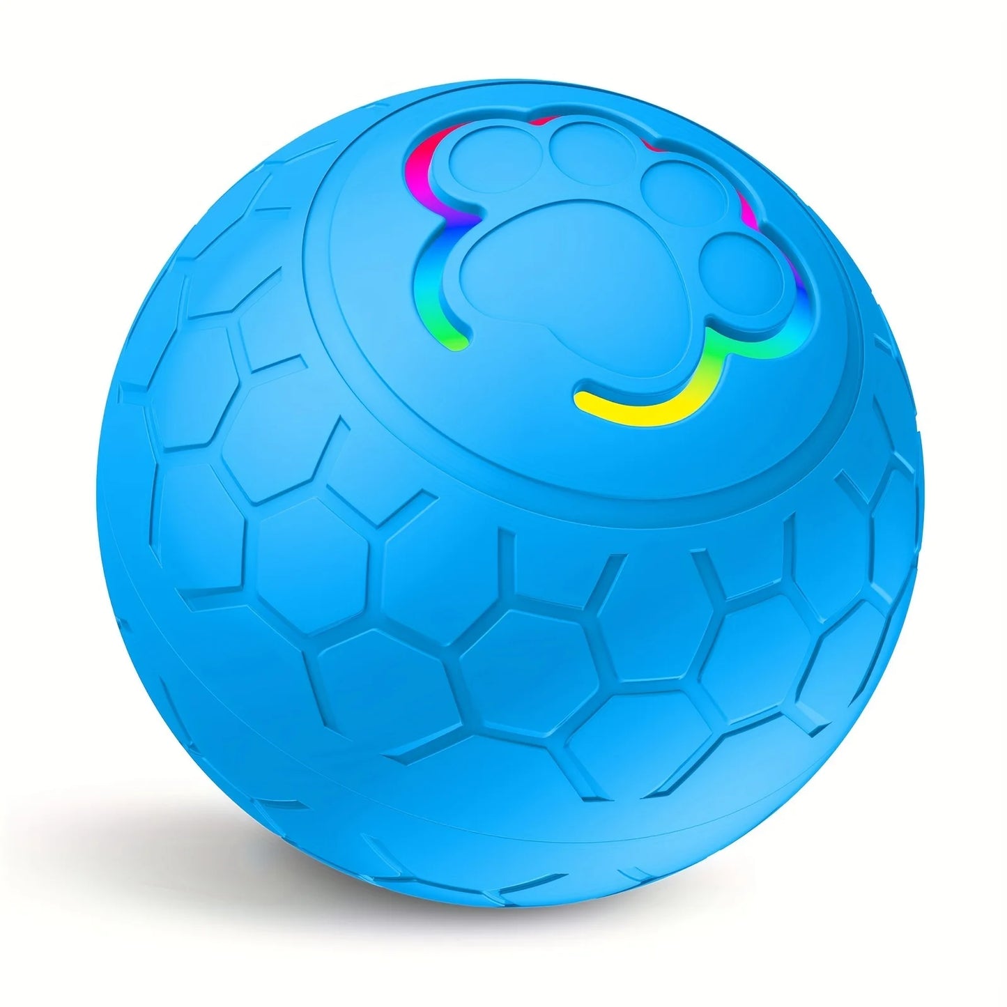 Automatic Bouncing Dog Toy Ball - LED Light Up, USB Rechargeable, Touch-Activated for Dogs & Cats