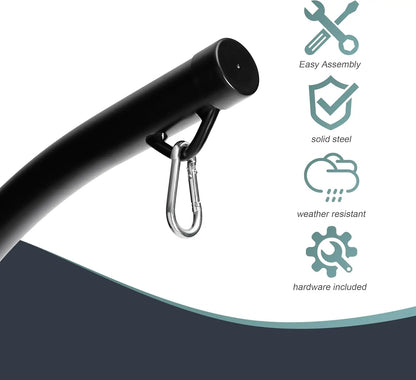 Hammock Chair Stand Only — Adjustable Steel C-Stand