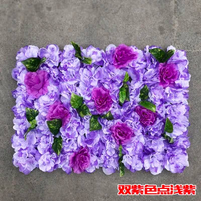 Artificial Silk Rose Flower Wall Panel