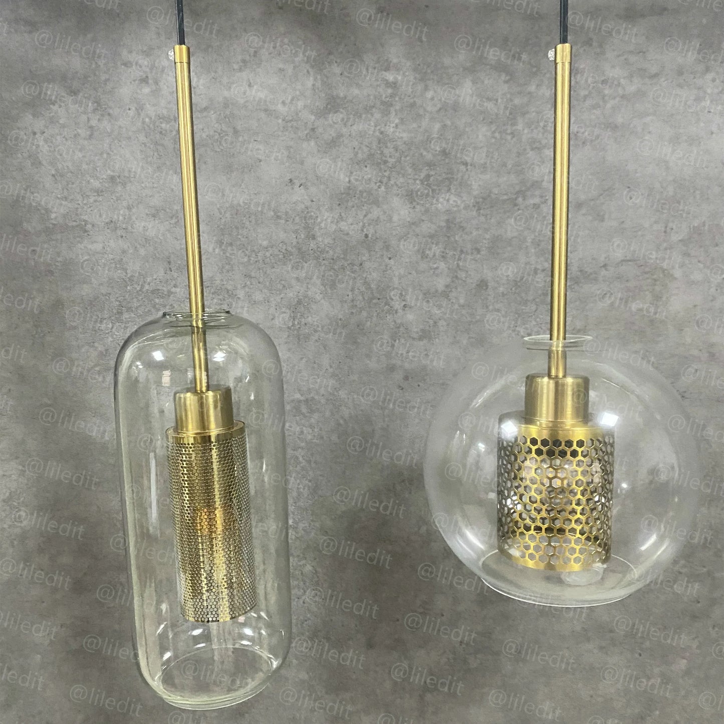 Modern Glass Ball Pendant Lamps Nordic Bedside Kitchen