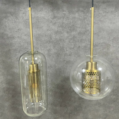 Modern Glass Ball Pendant Lamps Nordic Bedside Kitchen