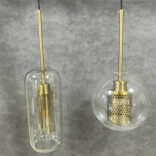 Modern Glass Ball Pendant Lamps Nordic Bedside Kitchen