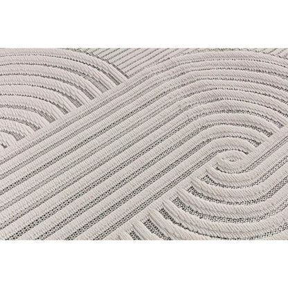 Luxury Modern Swirl Area Rug - High-Low Pile