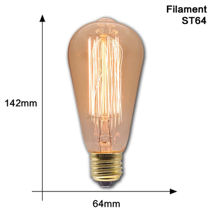 Vintage Edison Bulb - 30,000 Hour Lifespan - E27 Globe LED Bulb
