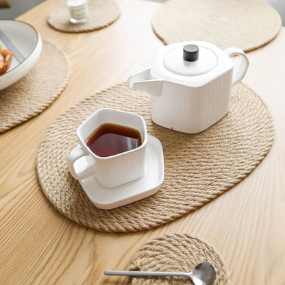 Rustic Linen Placemats for Dining Table (Japanese Style)