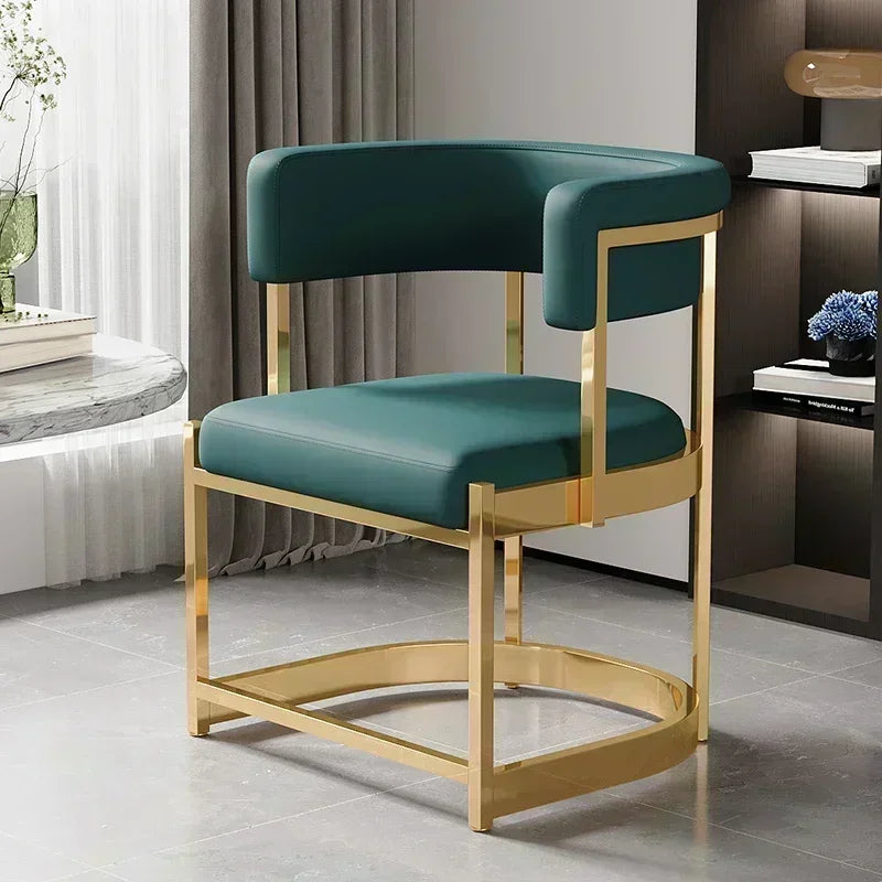 Contemporary Synthetic Leather Dining Chair – Perfect for Dining Rooms & Cafés