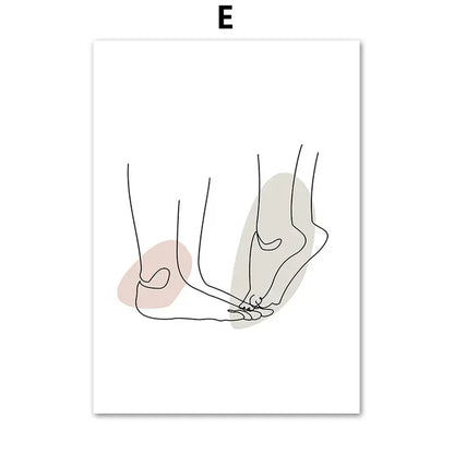 Modern Unframed Three-Panel Canvas Print