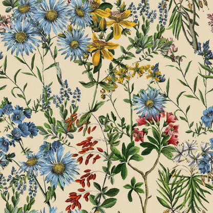 Multicolor Floral Peel & Stick Wallpaper – Vibrant Botanical for Home & Office
