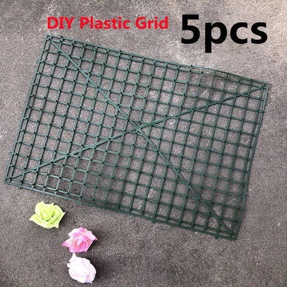 Artificial Silk Rose Flower Wall Panel