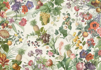 Multicolor Floral Peel & Stick Wallpaper – Vibrant Botanical for Home & Office