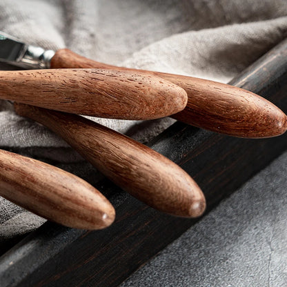Eco-Friendly Wooden & Stainless Steel Dinnerware Set