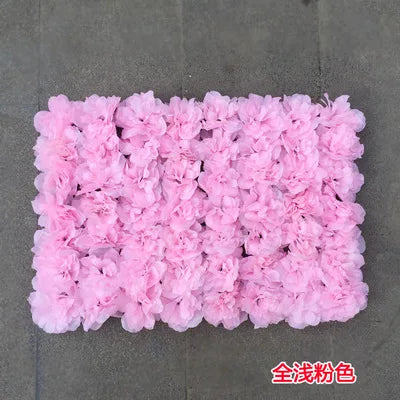 Artificial Silk Rose Flower Wall Panel