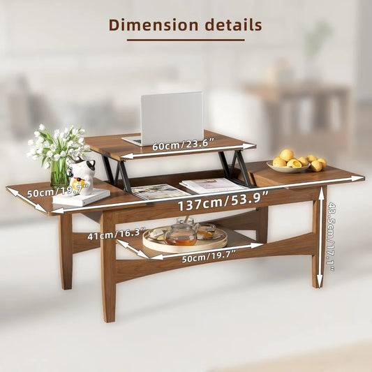 Coffee Table With Lifting Top, Rectangle Wood Lift Top Coffee