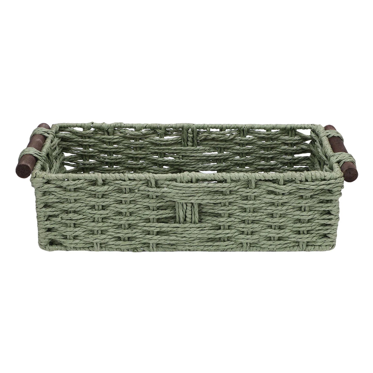 Handwoven Bathroom Storage Basket with Natural Texture