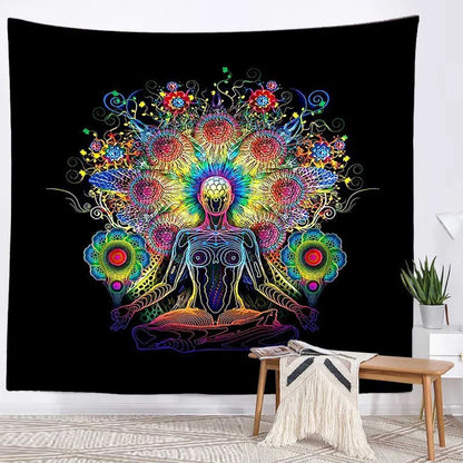 Seven Chakra Mandala Tapestry