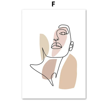 Modern Unframed Three-Panel Canvas Print
