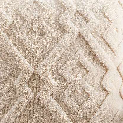 Textured Snowflake Velvet Jacquard Accent Pillow