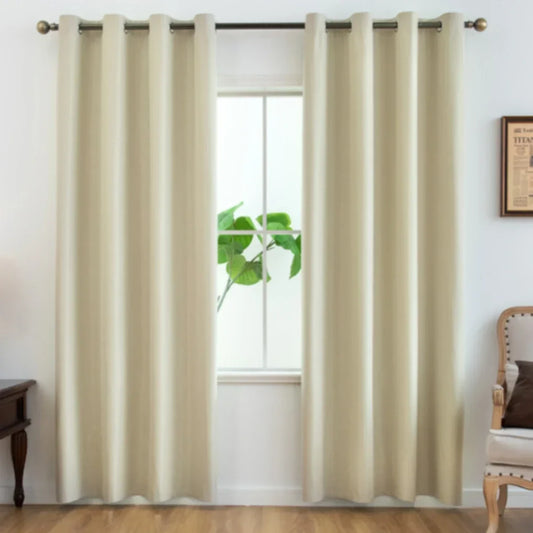 Solid Color Thermal 100% Blackout Drapes – Complete Light Control