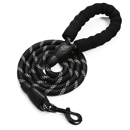 Heavy Duty Nylon Dog Leash — Anti-Tangle & Comfortable Grip
