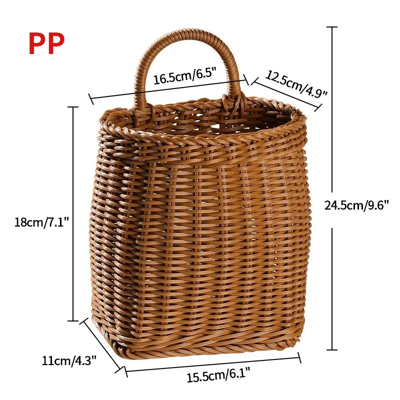 Decorative Wall-Hanging Kitchen Basket