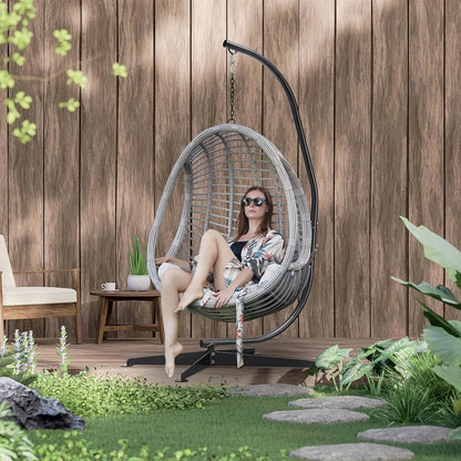 Hammock Chair Stand Only — Adjustable Steel C-Stand