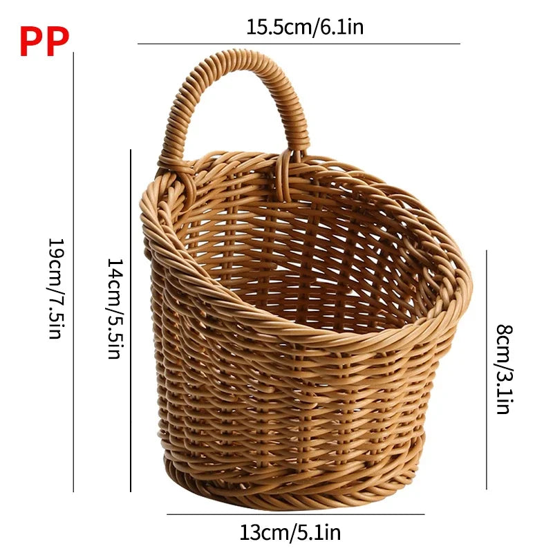 Decorative Wall-Hanging Kitchen Basket