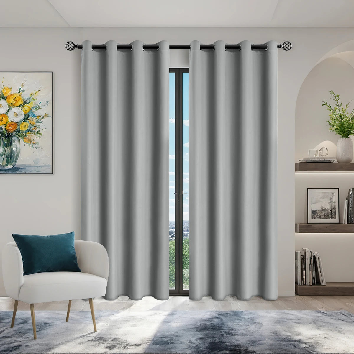 Solid Color Thermal 100% Blackout Drapes – Complete Light Control
