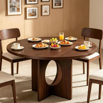 Round Pedestal Dining Table for 4–6
