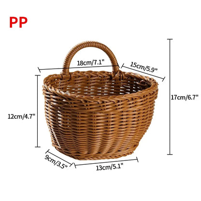 Decorative Wall-Hanging Kitchen Basket