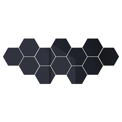 Acrylic Hexagon Mirror Stickers for Modern Wall Styling